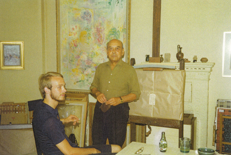 Photo de Fred Klein et Robert Brandhof, Paris, Boulevard Exelmans, 1974